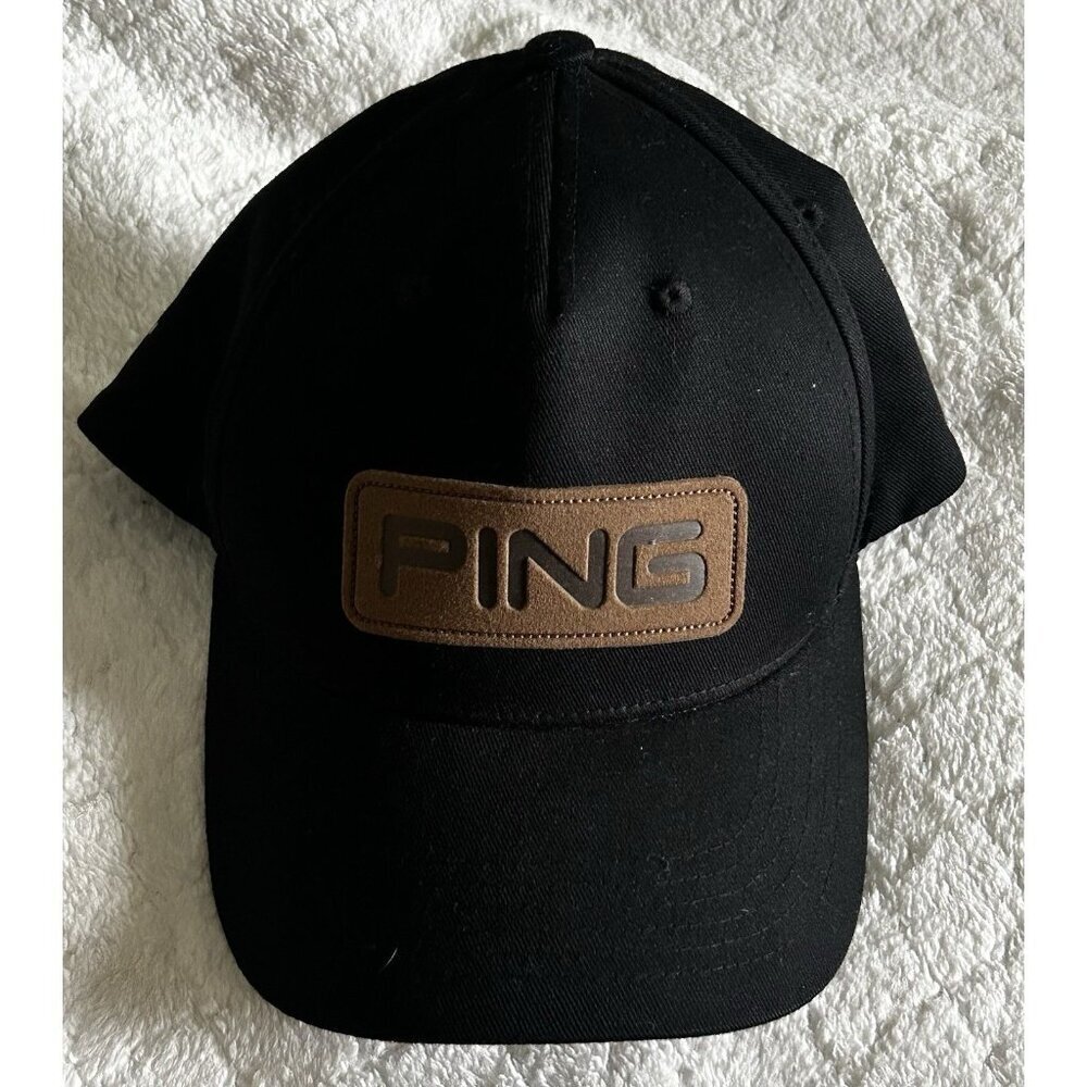 Ping Sensor Black Cool Adjustable Snap Back Hat NWOT